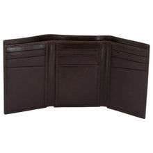 Load image into Gallery viewer, Rugged Rare Smith &amp; Wesson Tri-Fold Handmade Wallet Brown Trifold 3&quot;W x 4.25&quot;H
