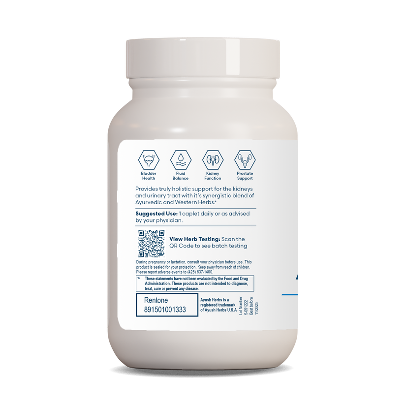 Ayush Herbs Rentone Ayurvedic Urinary Tract Kidney Support 90 x 500mg