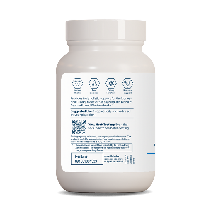 Ayush Herbs Rentone Ayurvedic Urinary Tract Kidney Support 90 x 500mg