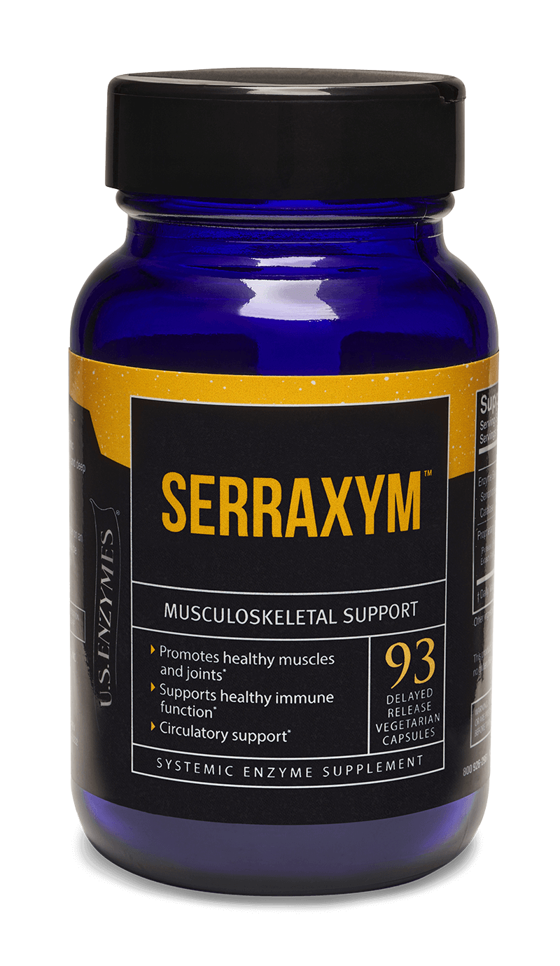 Master Supplements US Enzymes Serraxym 93 cápsulas de apoyo musculoesquelético