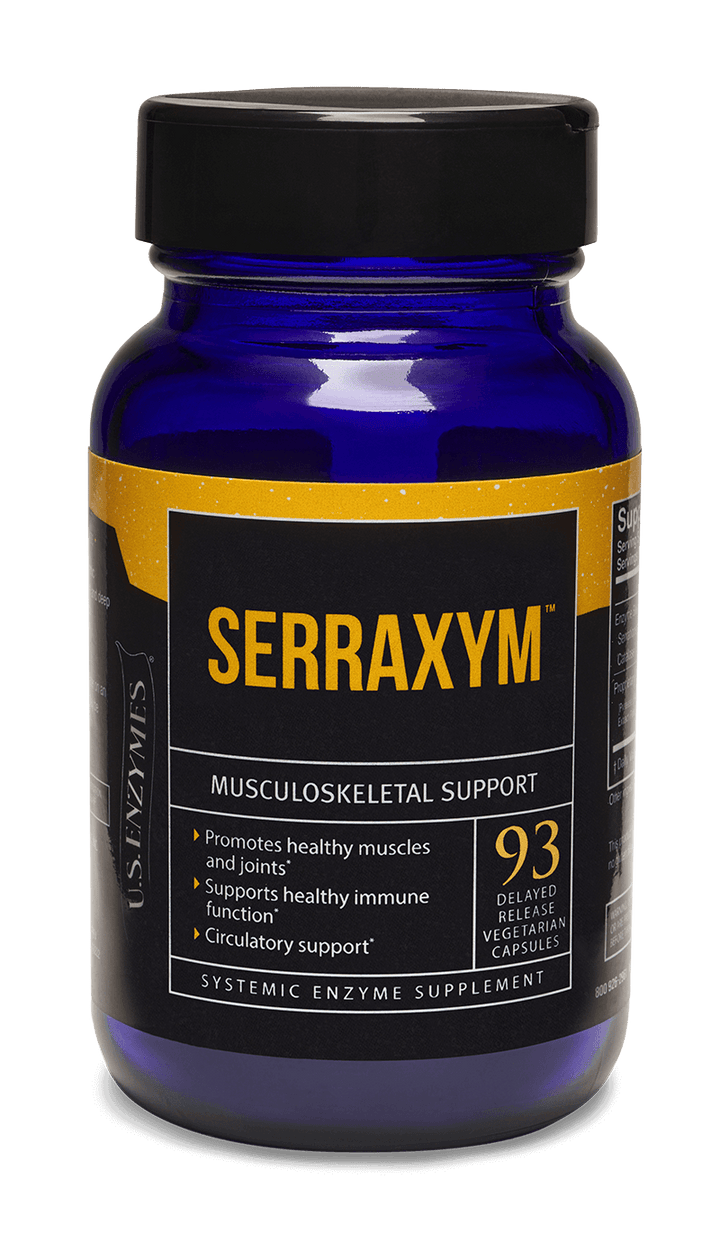 Master Supplements US Enzymes Serraxym 93 cápsulas de apoyo musculoesquelético