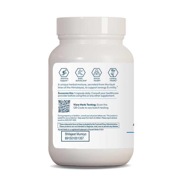 Ayush Herbs Shilajeet Mumiyo Kidney and Bladder Support 90 Capsules