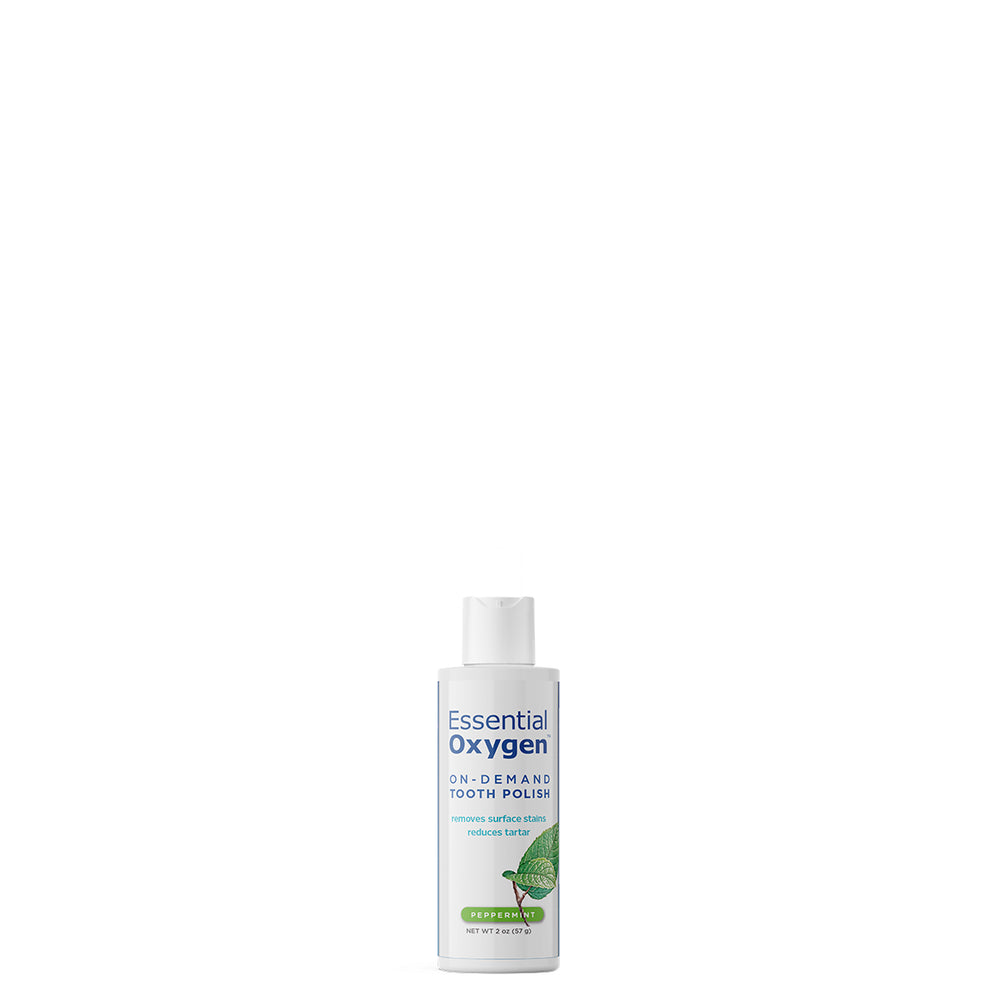 Esmalte dental Essential Oxygen de 2 oz que favorece la eliminación de manchas y un aliento fresco