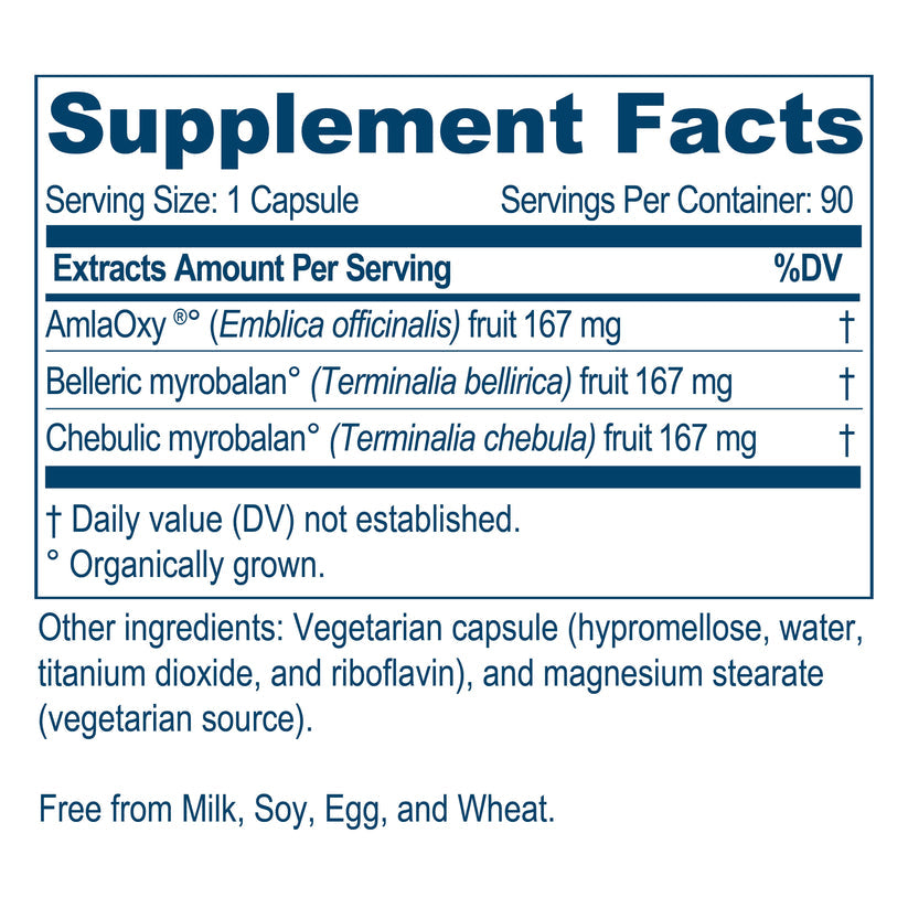 Ayush Herbs Trifal Digestive Support Supplement Women and Men 90 Caps