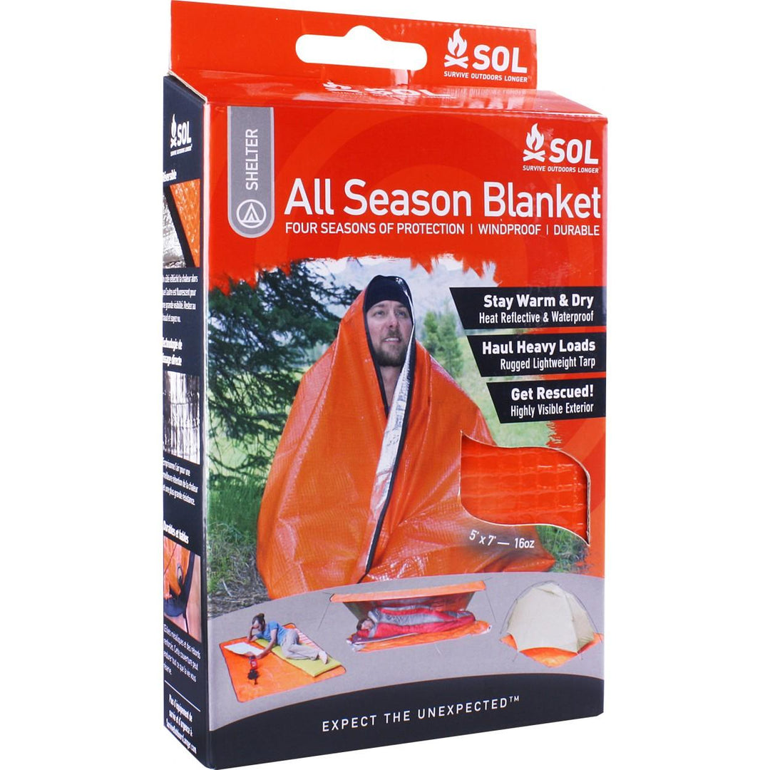 Manta ligera e impermeable para todo tipo de clima, ideal para exteriores y para sobrevivir más tiempo.