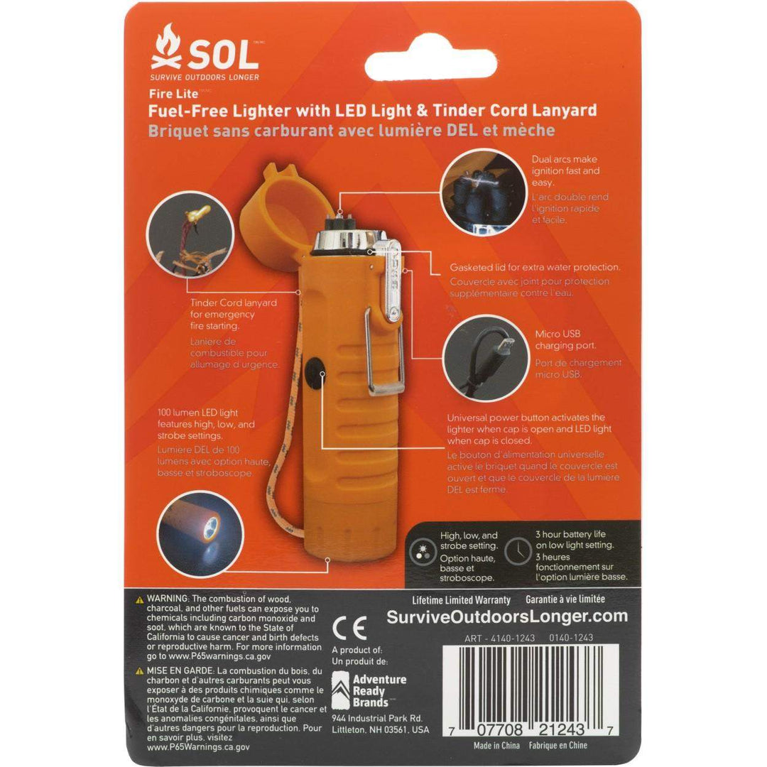 Ready Brands Survive Outdoors Longer Fire Lite Fuel Free Lighter