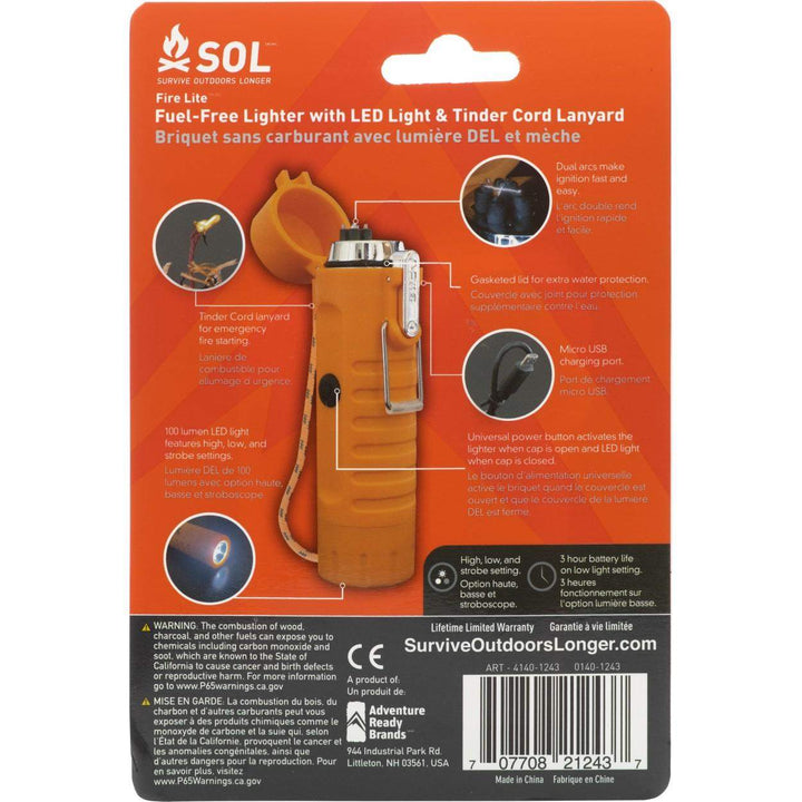 Ready Brands Survive Outdoors Longer Fire Lite Fuel Free Lighter