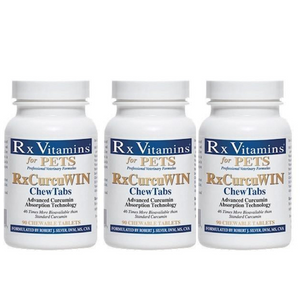 Rx Vitamins For Pets Rx CurcuWIN For Cats and Dogs 90 Chewable Tablets 2 PACK