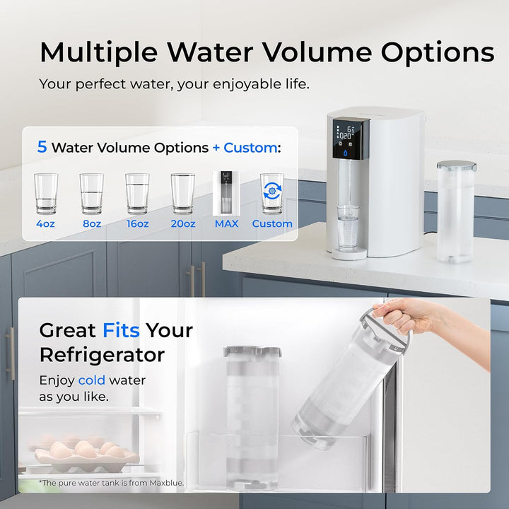 Sistema de filtro de agua alcalino de ósmosis inversa CoreRO para encimera Waterdrop C1SL