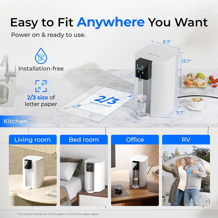 Sistema de filtro de agua alcalino de ósmosis inversa CoreRO para encimera Waterdrop C1SL