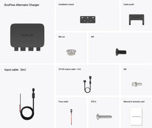 Load image into Gallery viewer, EcoFlow 800W Alternator Charger components and accessories for portable power stations.
