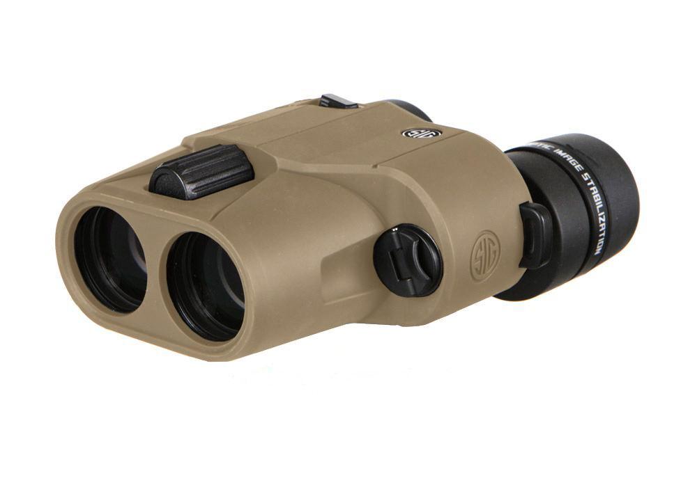 Sig Sauer ZULU6 HDX Binocular Coyote 10x30 Image Stabilized Optics Viewing Tool