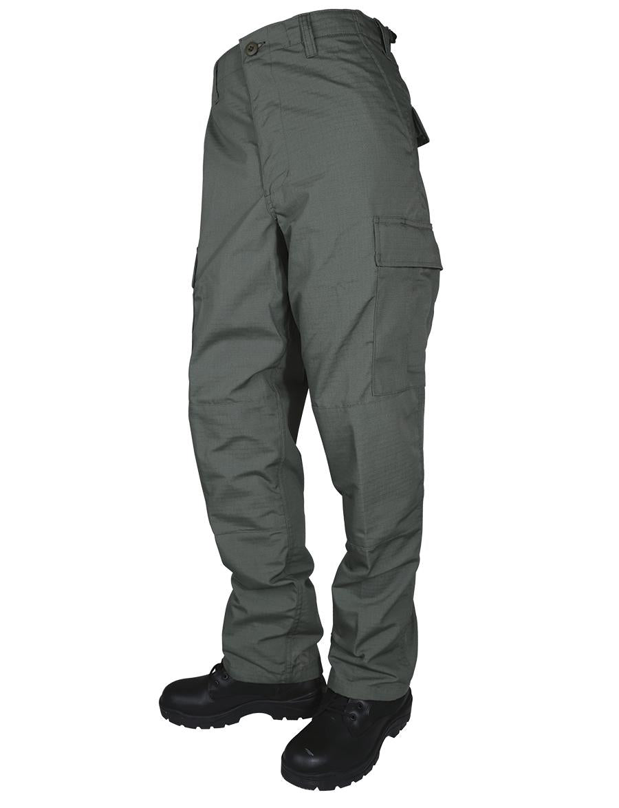 Atlanco BDU Basic Pants Olive Drab Ripstop Polyester Cotton Zip Fly Medium