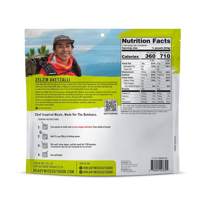 ReadyWise Outdoor Pro Meal Pork Chile Verde Single Pouch