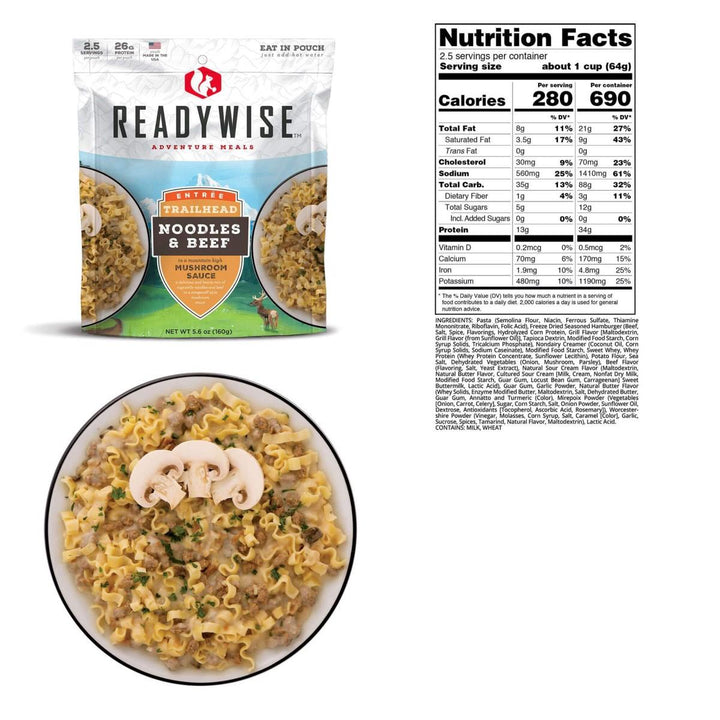 Readywise Trailhead Noodles & Beef