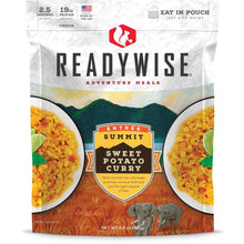Load image into Gallery viewer, Readywise Summit Sweet Potato Curry Freeze Dried Vegan Long Shelf Life 6.6 oz
