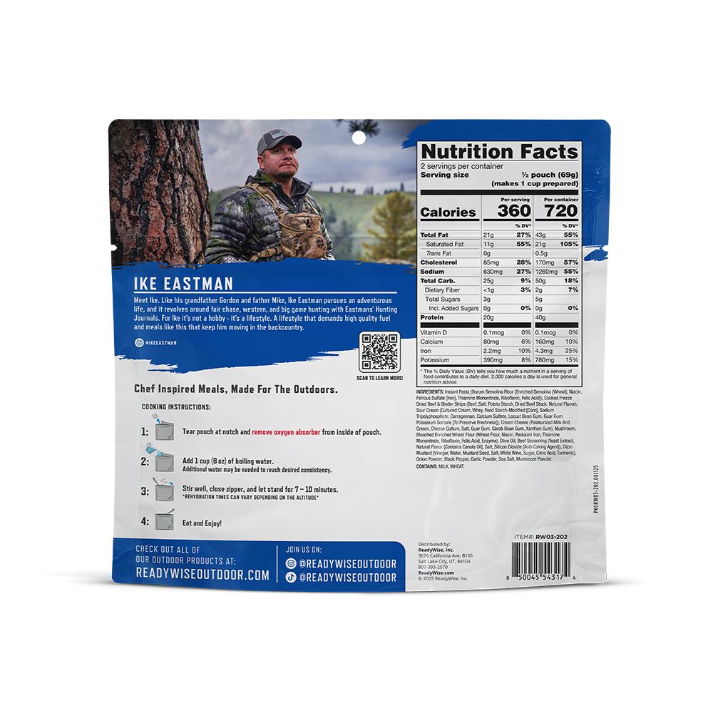 ReadyWise PRO Meal - Beef Stroganoff Single Serve
