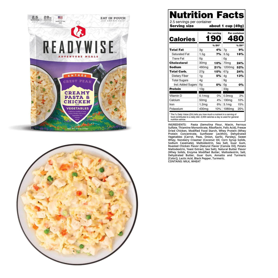 Kit de supervivencia de alimentos de emergencia ReadyWise Camping Favorites Pack de 9 unidades