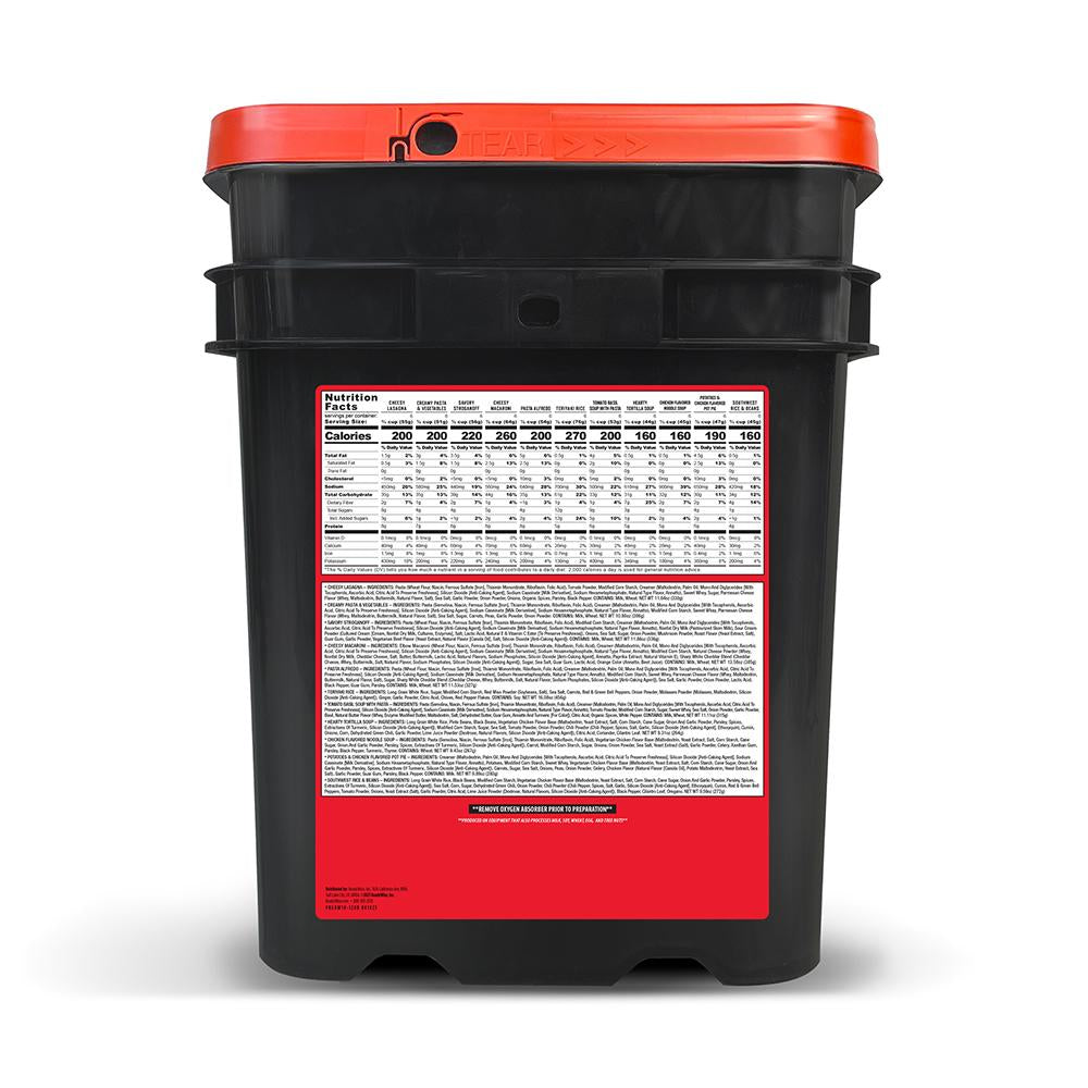 ReadyWise 240 Serving Pack 1-120 Breakfast Bucket & 1-120 Entree (2 buckets