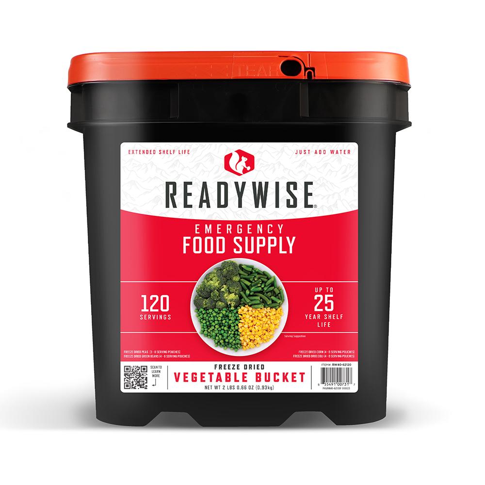 120 Serving Freeze Dried Vegetable and Gourmet Flavored Sauces