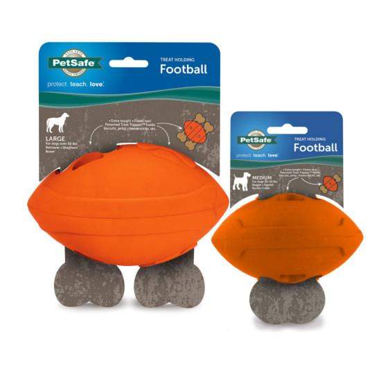 Juguete para perros PetSafe Sportsmen de fútbol, ​​tamaño mediano, interactivo, divertido y dispensador de premios