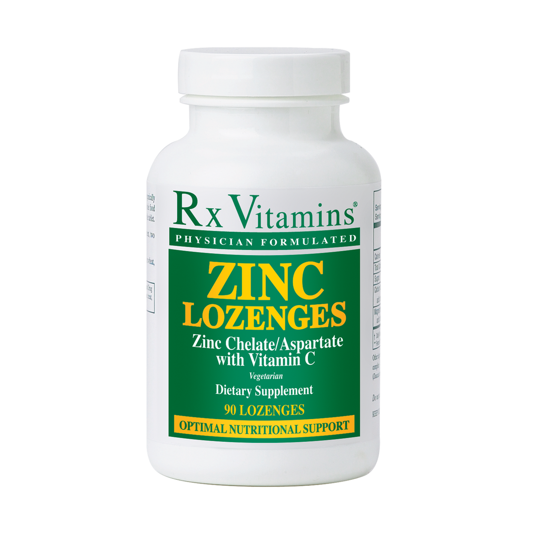 Pastillas de zinc Rx Vitamins 46 mg de aspartato de zinc con vitamina C (90 pastillas)