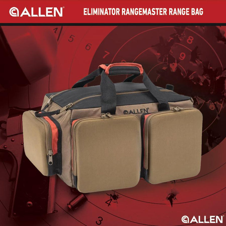 Allen Eliminator Rangemaster Range Bag Tan 17x11x9 in 600D Polyester Organizer