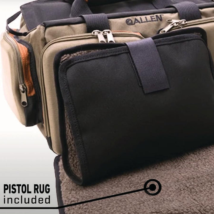 Allen Eliminator Rangemaster Range Bag Tan 17x11x9 in 600D Polyester Organizer
