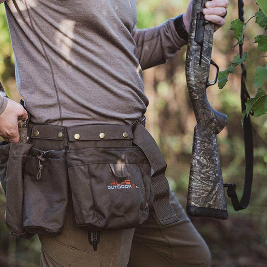 Alps Outdoorz Deluxe Dove Belt Brown 600D Fabric Removable Pockets Game Bag