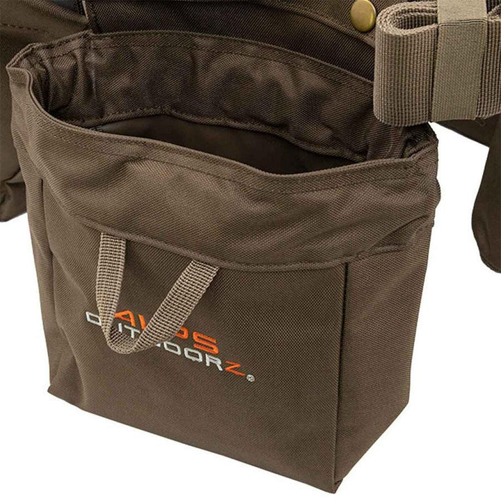 Alps Outdoorz Deluxe Dove Belt Brown 600D Fabric Removable Pockets Game Bag