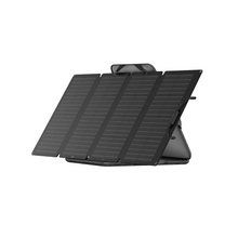 Load image into Gallery viewer, EcoFlow 160 Watt Portable Solar Panel with adjustable kickstand in outdoor setup.
