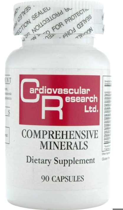 Cardiovascular Research Comprehensive Minerals Dietary Supplement 90 Caps