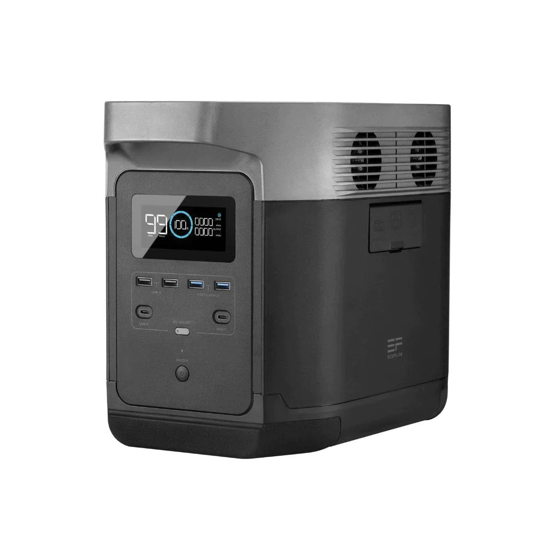 EcoFlow DELTA 2 Max Portable Power Station + Qty 1 400 W Portable Solar Panel