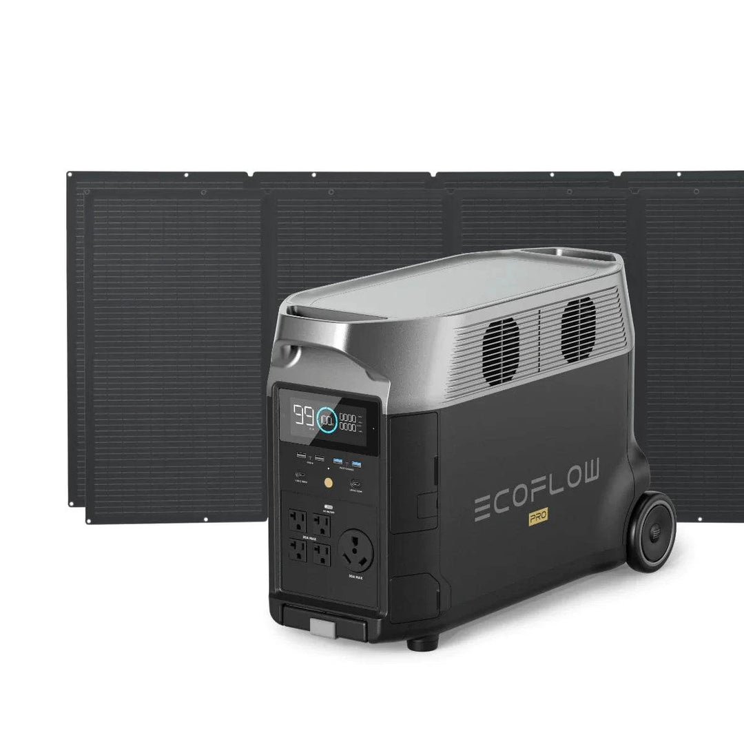EcoFlow Delta Pro Estacion Portatil De Energia Con Dos Paneles Solares 400W