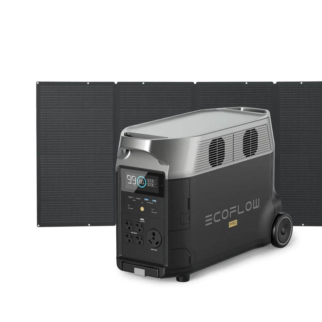 EcoFlow DELTA Pro Portable Power Station + One 400W Portable Solar Panel 2 KIT