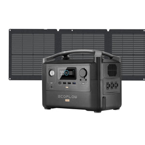 EcoFlow River Pro Power Station 720W + One 110W Portable Solar Panel 2 KIT