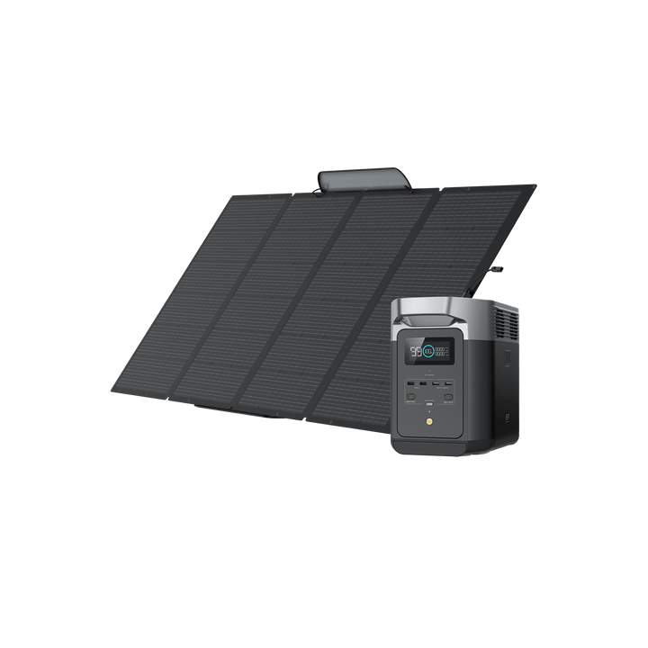 Central eléctrica X EcoFlow DELTA 2 + Un panel solar de 400 W + Una batería adicional DELTA 2