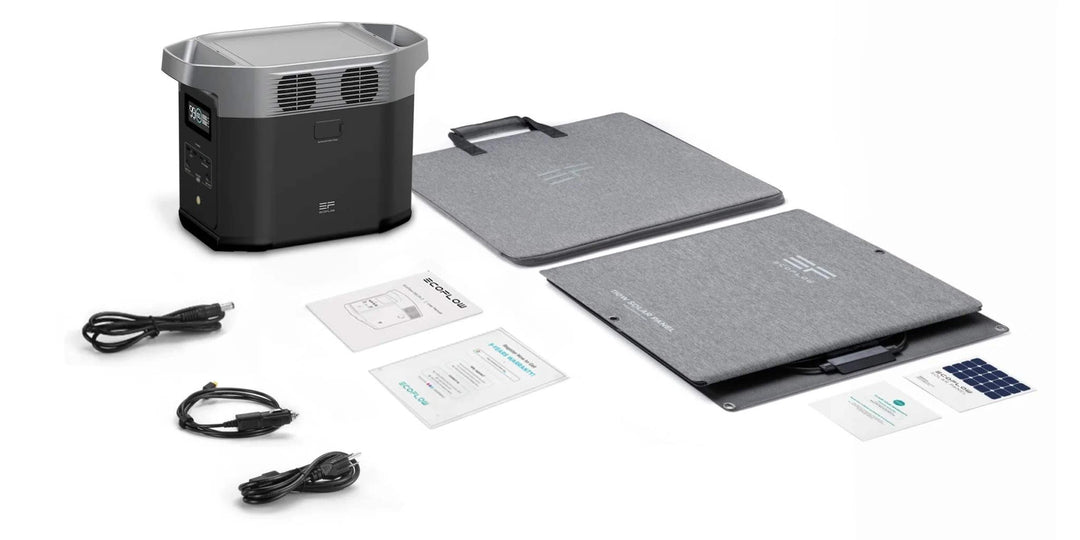 EcoFlow Delta 2 Estación Portátil 1024Wh Con Panel Solar Portátil De 400W