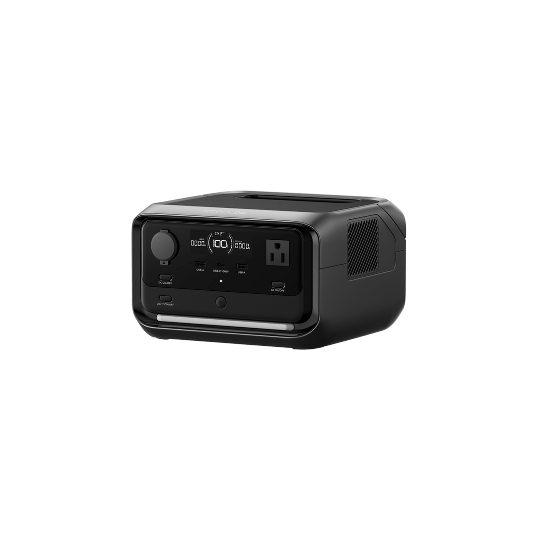 Estación de energía portátil X EcoFlow RIVER 3 Plus, capacidad de 286 Wh, salida de 600 W