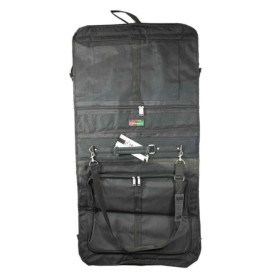 Silvana Garment Carrier Black Travel Bag Clothing Storage Organizer Durable