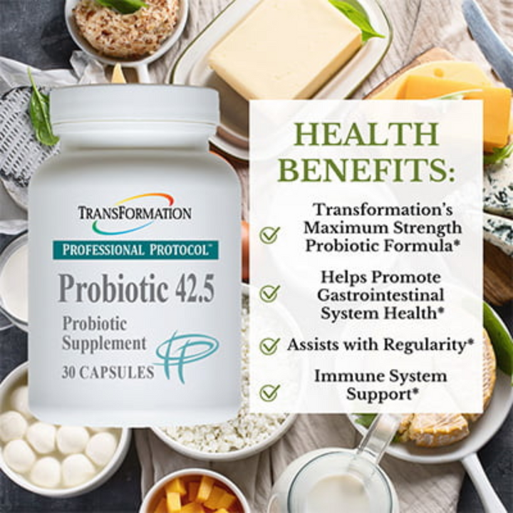 Probiótico Transformation Enzymes 42.5 para la salud digestiva (30 cápsulas)