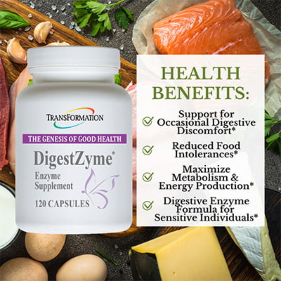Enzimas de transformación DigestZyme: apoyo a la digestión, energía e inmunidad (240 cápsulas)