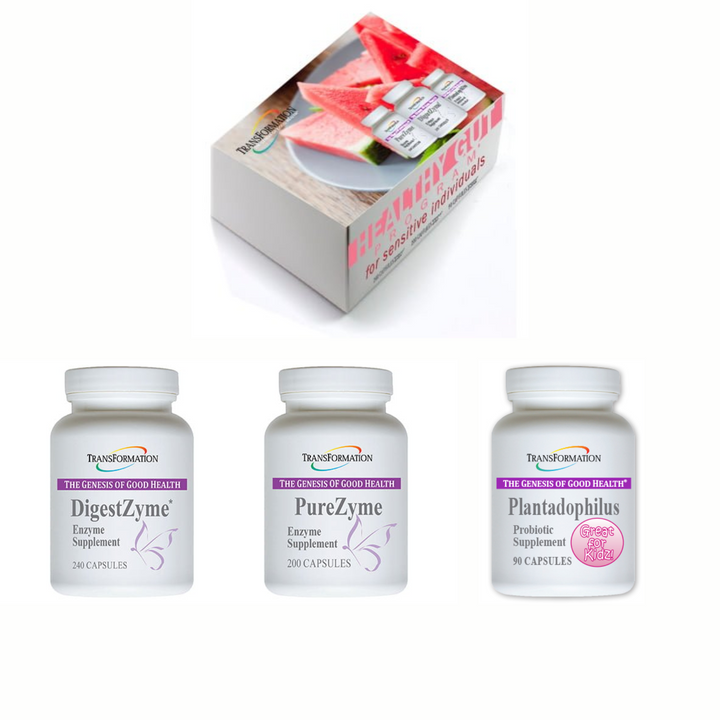 Enzimas de transformación DigestZyme 240 cápsulas PureZyme 200 Plantadophilus 90 cápsulas