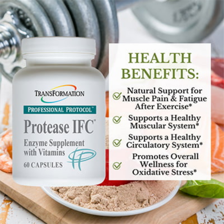 Enzimas de Transformación Proteasa IFC para un Sistema Muscular Saludable (60 Cápsulas)