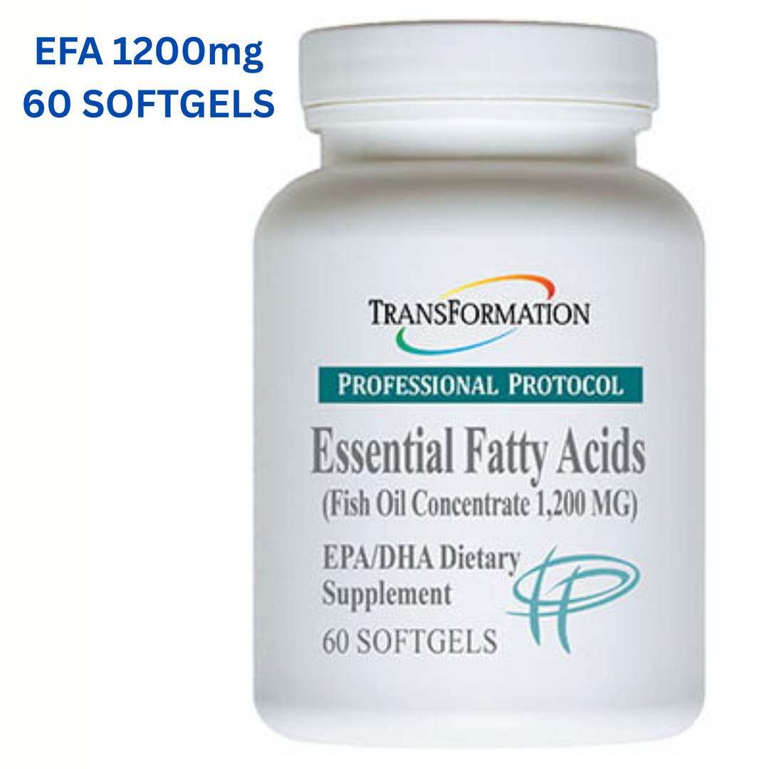 Enzimas de transformación, ácidos grasos esenciales EFA 1200 mg, salud articular, 60 cápsulas blandas