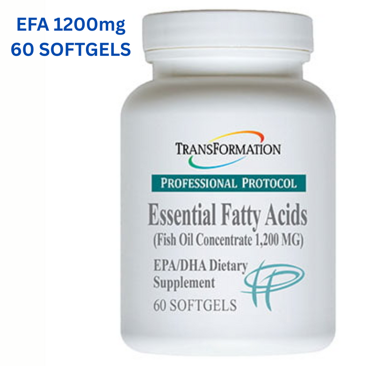 Enzimas de transformación, ácidos grasos esenciales EFA 1200 mg, salud articular, 60 cápsulas blandas