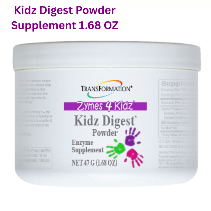 Enzimas de transformación Zymes 4 Kidz Digest Suplemento en polvo 1.68 oz