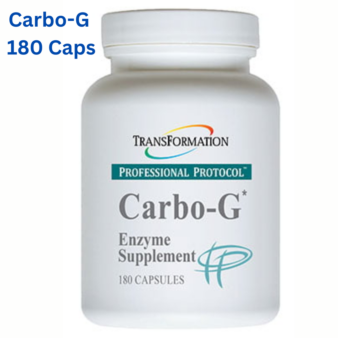 Enzimas de transformación Carbo G para apoyar la digestión del gluten y los carbohidratos (180 cápsulas)