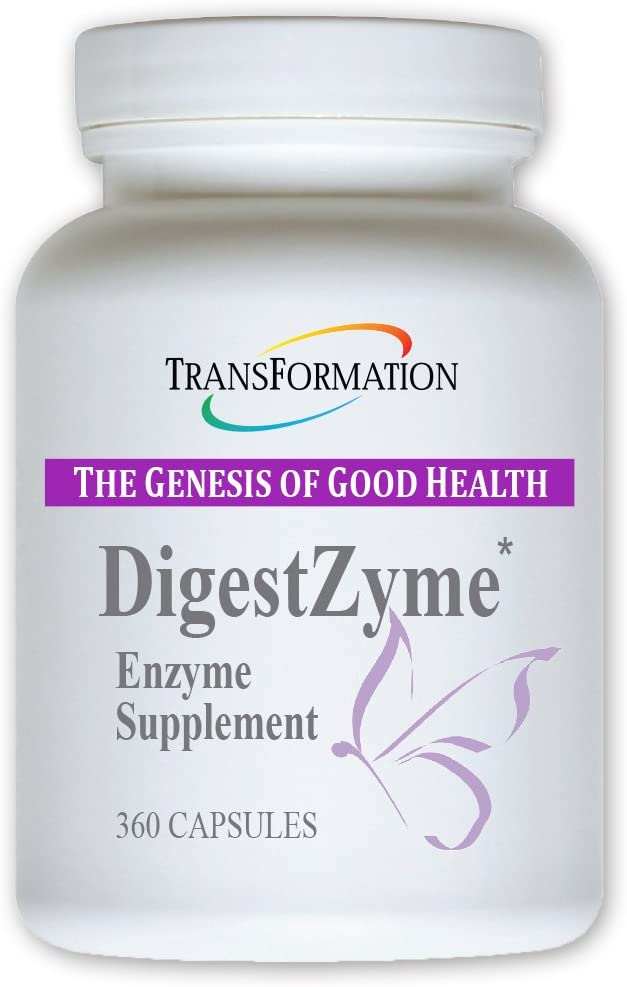 Transformation Enzymes DigestZyme Prebiotic and Probiotic Digestive Supplement 360 Capsules