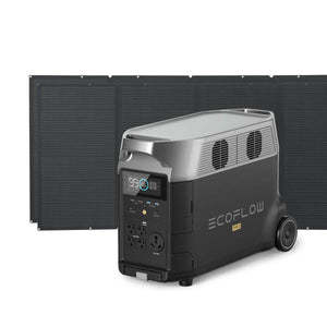 EcoFlow DELTA Pro Portable Power Station + Two 400W Portable Solar Panel 3 KIT